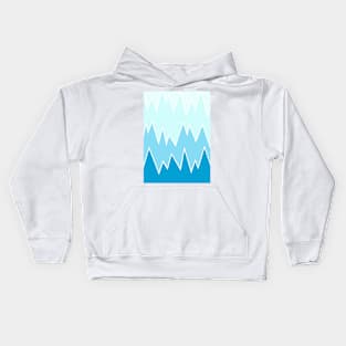 Abstract Blue Mountains Kids Hoodie